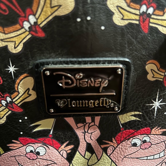 Loungefly Black and Pink Cartoon Tote - Picture 3 of 12